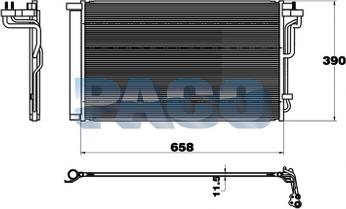 PACO 2P5814 - Condensateur, climatisation droxauto.com