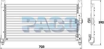 PACO CL3970 - Condensateur, climatisation droxauto.com