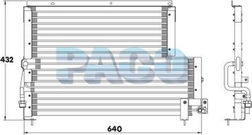 PACO CL3008 - Condensateur, climatisation droxauto.com