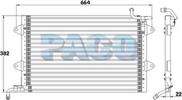PACO CL3007 - Condensateur, climatisation droxauto.com