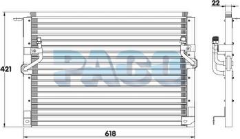 PACO CL3034 - Condensateur, climatisation droxauto.com