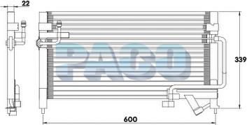 PACO CL3023 - Condensateur, climatisation droxauto.com