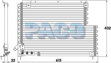 PACO CL3129 - Condensateur, climatisation droxauto.com
