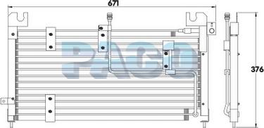PACO CL3891 - Condensateur, climatisation droxauto.com