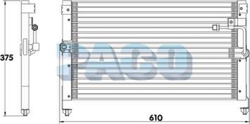 PACO CL3883 - Condensateur, climatisation droxauto.com