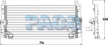 PACO CL3836 - Condensateur, climatisation droxauto.com
