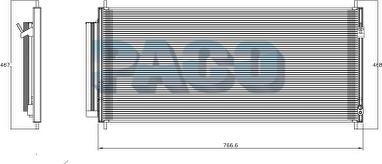 PACO DP3792 - Condensateur, climatisation droxauto.com