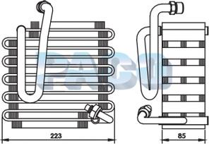 PACO EL-1315 - Évaporateur climatisation droxauto.com