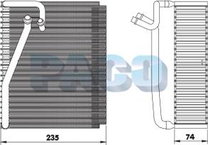 PACO EL7100 - Évaporateur climatisation droxauto.com