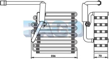 PACO ER-1141 - Évaporateur climatisation droxauto.com