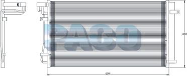 PACO MP5484 - Condensateur, climatisation droxauto.com