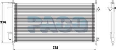 PACO MP5149/RD - Condensateur, climatisation droxauto.com