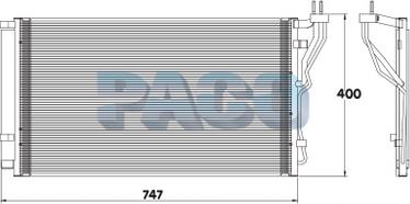 PACO MP5254 - Condensateur, climatisation droxauto.com