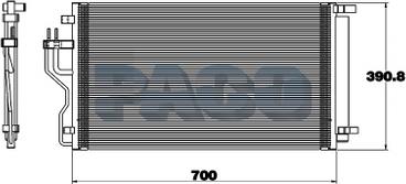 PACO MP5253 - Condensateur, climatisation droxauto.com
