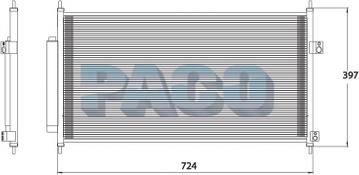 PACO MP5732 - Condensateur, climatisation droxauto.com