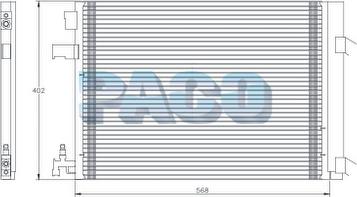 PACO PL5456 - Condensateur, climatisation droxauto.com