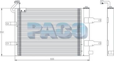 PACO PL5415 - Condensateur, climatisation droxauto.com