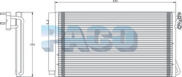 PACO PL5549 - Condensateur, climatisation droxauto.com
