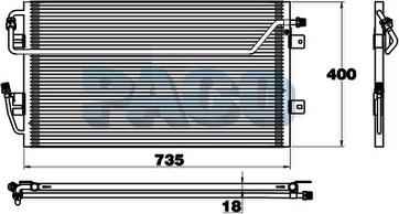 PACO PL5831 - Condensateur, climatisation droxauto.com
