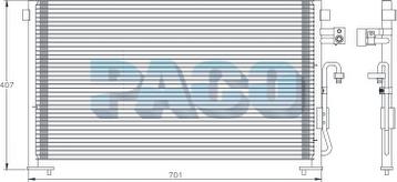 PACO PL5352 - Condensateur, climatisation droxauto.com