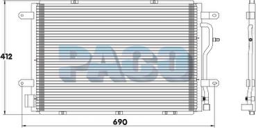 PACO PL5202 - Condensateur, climatisation droxauto.com