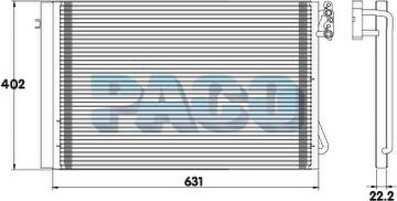 PACO PL3444 - Condensateur, climatisation droxauto.com