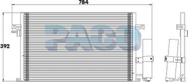 PACO PL3417/RD - Condensateur, climatisation droxauto.com
