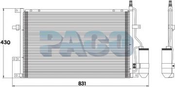 PACO PL3483/RD - Condensateur, climatisation droxauto.com