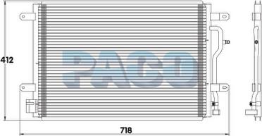 PACO PL3581 - Condensateur, climatisation droxauto.com