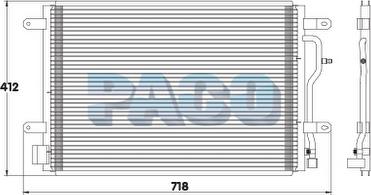 PACO PL3582 - Condensateur, climatisation droxauto.com