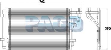 PACO PL3632 - Condensateur, climatisation droxauto.com