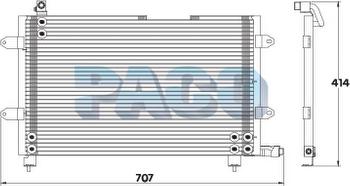 PACO PL3885 - Condensateur, climatisation droxauto.com