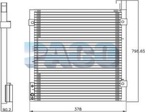 PACO PL3870 - Condensateur, climatisation droxauto.com