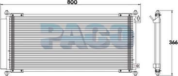 PACO PL3308 - Condensateur, climatisation droxauto.com