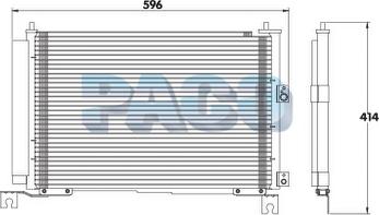 PACO PL3330 - Condensateur, climatisation droxauto.com