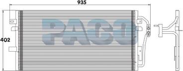 PACO PL3711 - Condensateur, climatisation droxauto.com