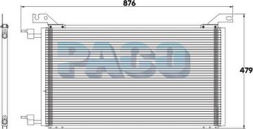 PACO PL3712 - Condensateur, climatisation droxauto.com