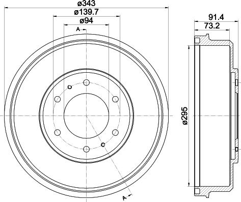 Pagid 61356 - Tambour de frein droxauto.com