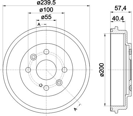 Pagid 61387 - Tambour de frein droxauto.com