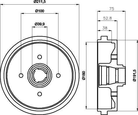 Pagid 63905 - Tambour de frein droxauto.com