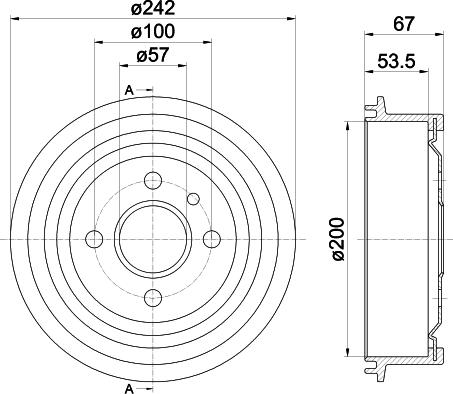 Pagid 62402 - Tambour de frein droxauto.com