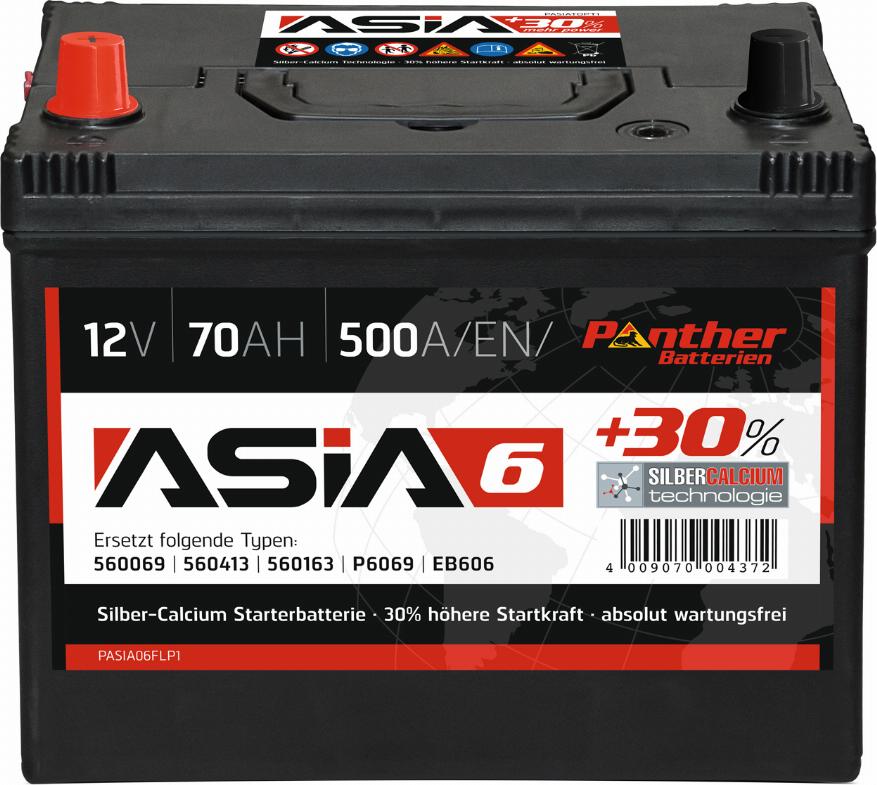PANTHER SB.ASIA06 - Batterie de démarrage droxauto.com