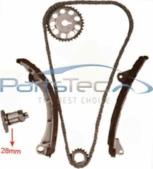 PartsTec PTA114-0016 - Kit de distribution par chaîne droxauto.com