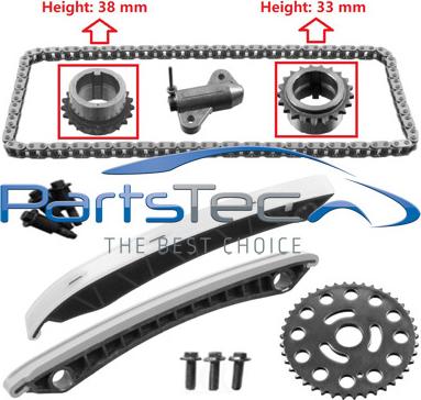 PartsTec PTA114-0077 - Kit de distribution par chaîne droxauto.com