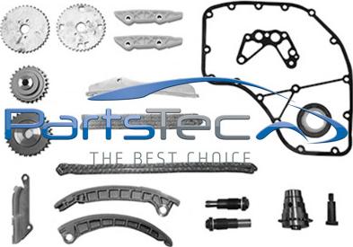 PartsTec PTA114-0157 - Kit de distribution par chaîne droxauto.com