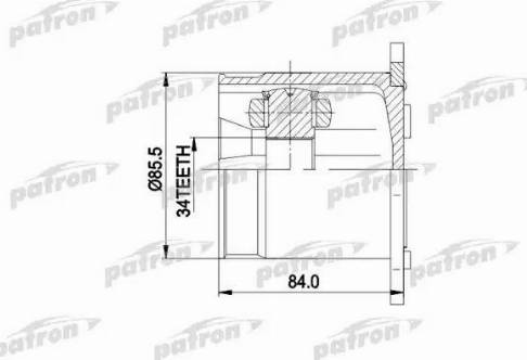 Patron PCV5031 - Jeu de joints, arbre de transmission droxauto.com