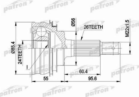 Patron PCV1070 - Jeu de joints, arbre de transmission droxauto.com
