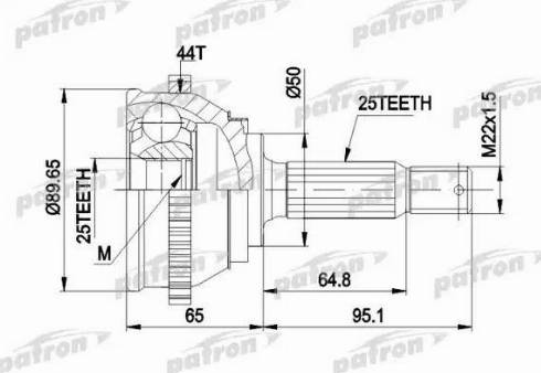 Patron PCV1370 - Jeu de joints, arbre de transmission droxauto.com