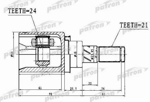 Patron PCV1761 - Joint, arbre de commande droxauto.com