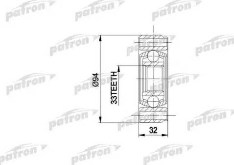 Patron PCV3004 - Jeu de joints, arbre de transmission droxauto.com